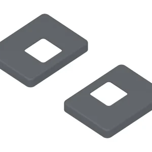 Aktuell 2er Set Pfostenträger-Abdeckung für Aluminium-TOR-Pfosten